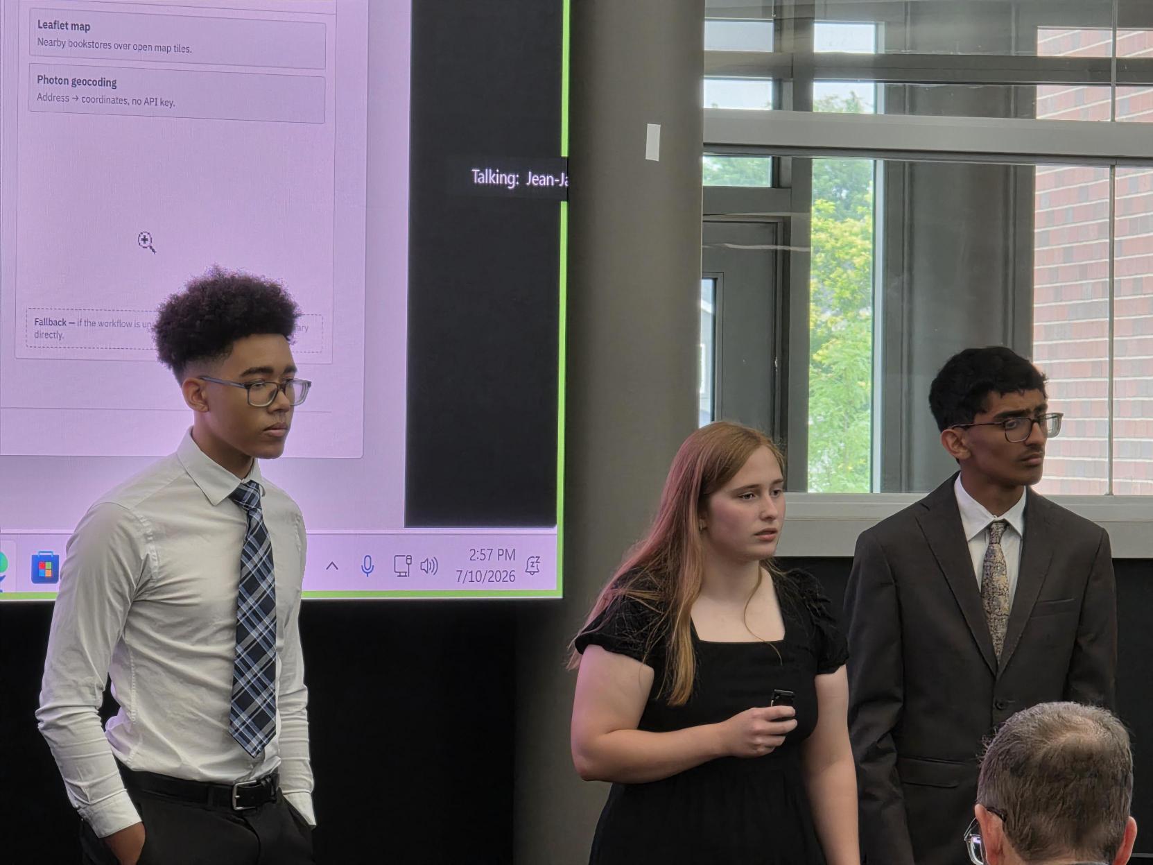 Students explore Book Nook, an AI tool for personalized book recommendations.